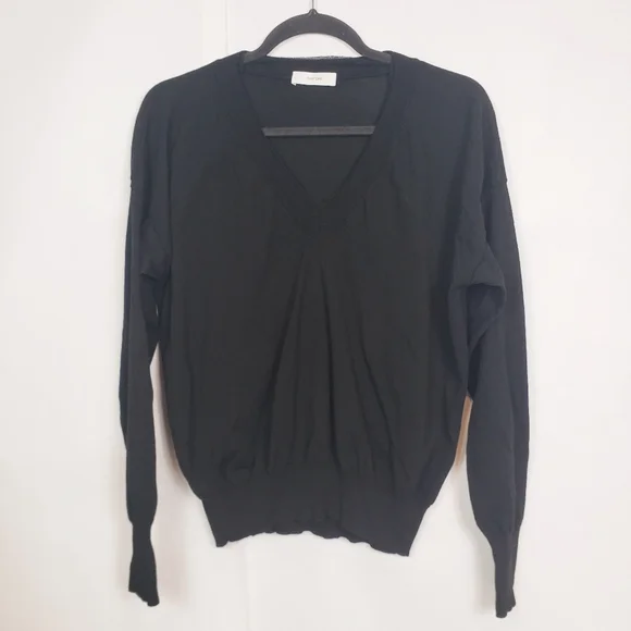 Grifoni black v-neck sweater - Picture 2 of 8
